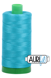Aurifil Mako 40wt 2-ply Cotton 1000 m 1094 yd. spool - 2810 Turquoise